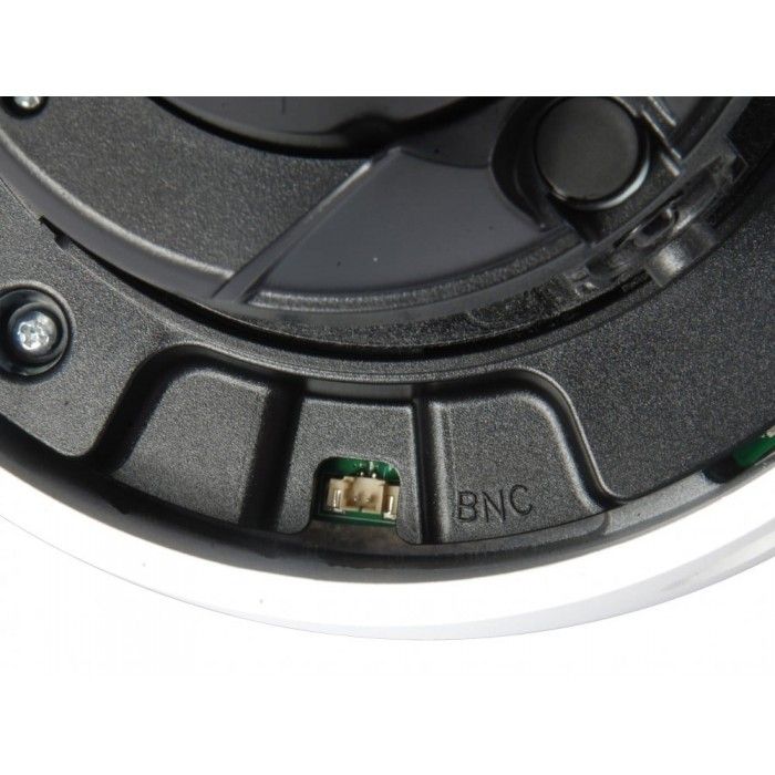 Fixed Dome IP Network Camera. 8-Megapixel. H.265/264. 4.3X tical Zoom. 802.3af PoE. IR LEDs. two-wa