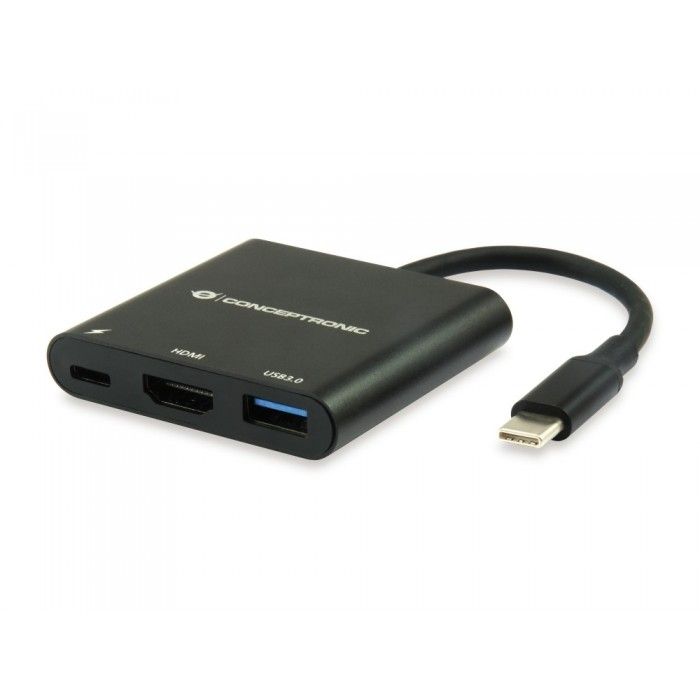 Donn01B 3-in-1 Multifunctional USB-C Adaptador: HDMI: USB 3.0: 60W USB PD