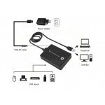 Conceptronic HUBBIES11BP hub de interface USB 3.2 Gen 1 (3.1 Gen 1) Type-A 5000 Mbit/s Preto