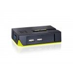 2 Port USB Desktop Switch - inclui Cabos