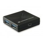 Conceptronic HUBBIES02B hub de interface USB 3.2 Gen 1 (3.1 Gen 1) Mini-B 5000 Mbit/s Preto