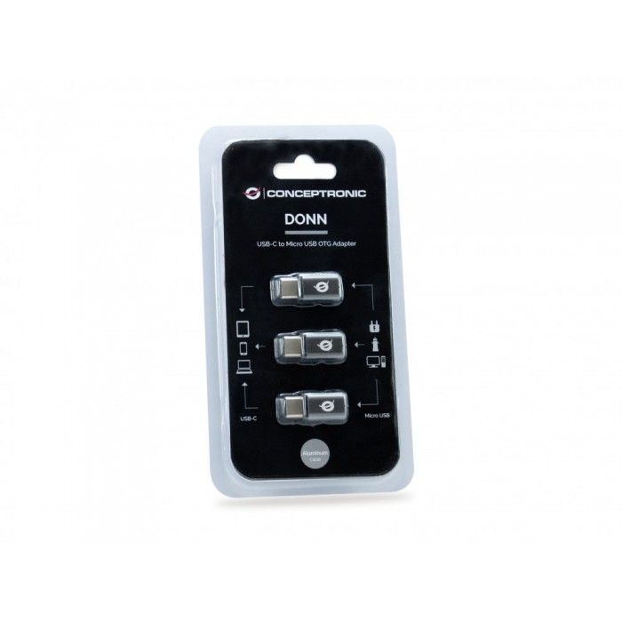 Donn USB-C-Micro USB OTG Adaptador 3-Pack