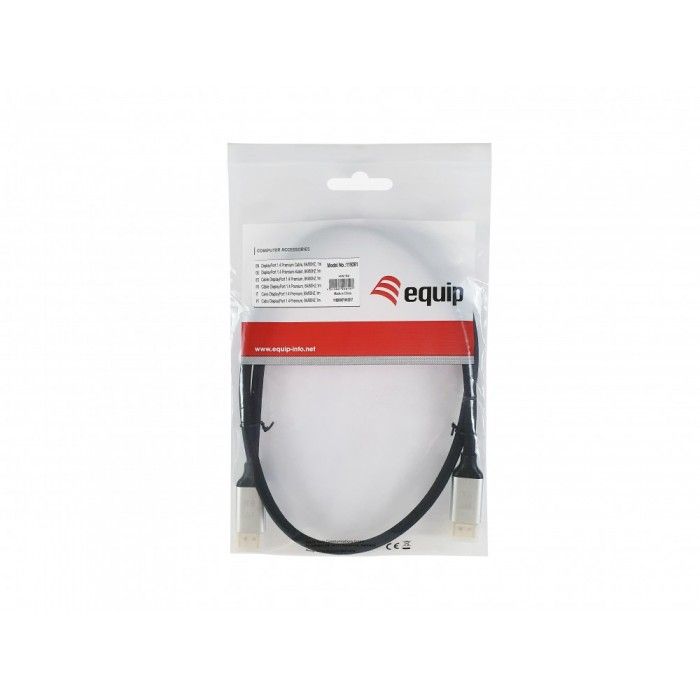 Equip 119262 cabo DisplayPort 2 m Alumnio, Preto