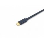 Equip 133412 adaptador de cabo de vdeo 2 m USB Type-C HDMI Type A (Standard) Preto