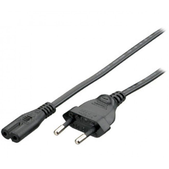 Cabo de alimentao IEC C7/EUROPLUG 2.5A Preto 1.80M