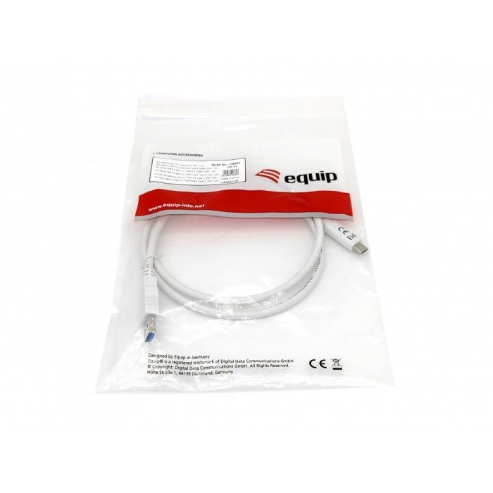 Equip 128363 cabo USB 1 m USB 3.2 Gen 1 (3.1 Gen 1) USB A USB C Branco