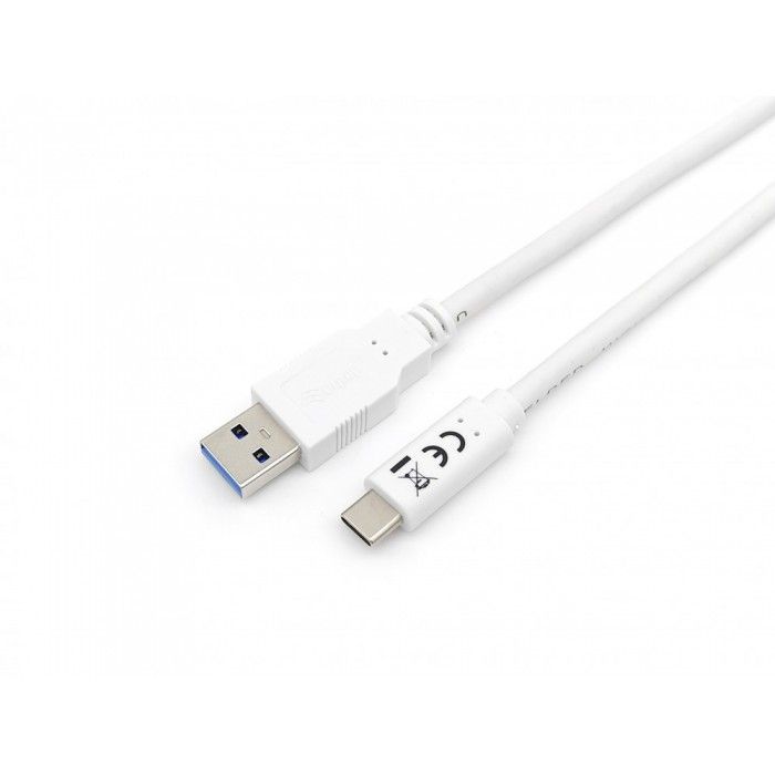 Equip 128363 cabo USB 1 m USB 3.2 Gen 1 (3.1 Gen 1) USB A USB C Branco