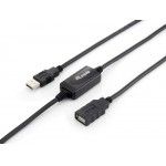 Equip 133310 cabo USB 10 m USB 2.0 USB A Preto
