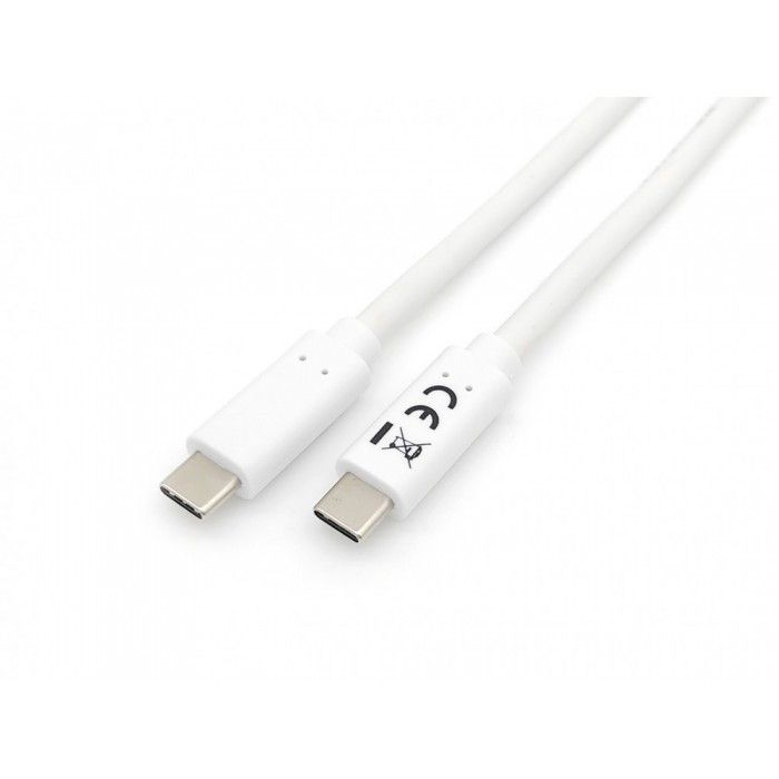 Cabo Usb Type-C Para Type-C 60W 3A 3:2 (5G) 1M Branco