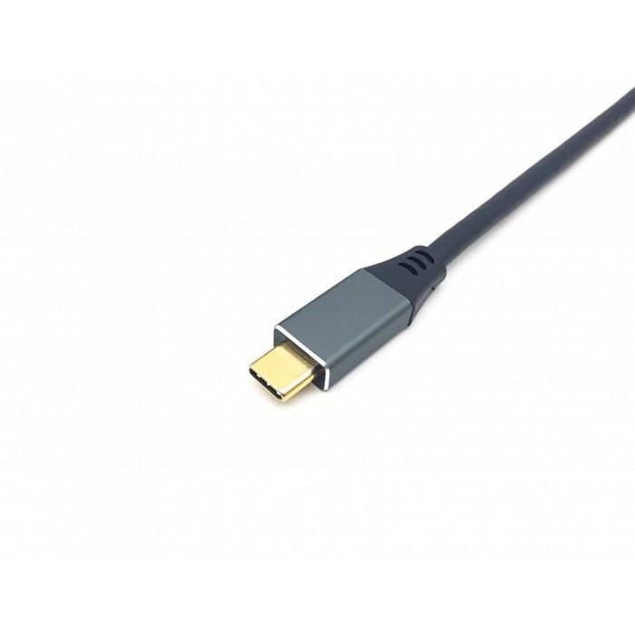 Equip 133417 adaptador de cabo de vdeo 3 m USB Type-C HDMI Type A (Standard) Cinzento, Preto