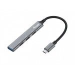 Equip 128961 hub de interface USB 3.2 Gen 1 (3.1 Gen 1) Type-C 5000 Mbit/s Preto, Cinzento