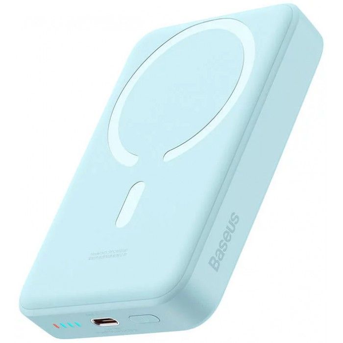 Magnetic Mini Wireless Fast Charge Power Bank 10000Mah 30W Azul