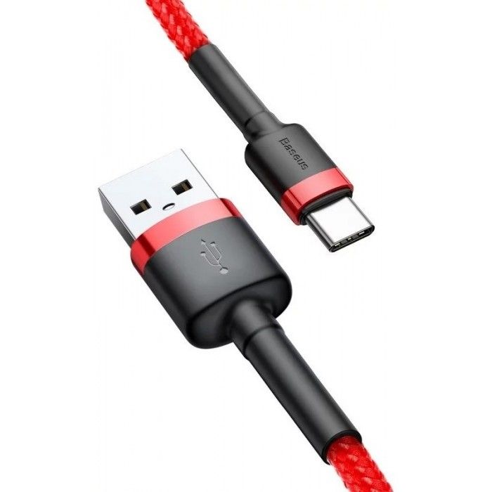 Cabo Usb Cafule For Type-C 2A 1M (Vermelho)