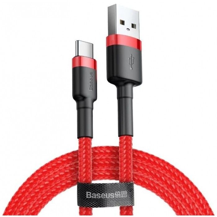 Cabo Usb Cafule For Type-C 2A 2M (Vermelho)