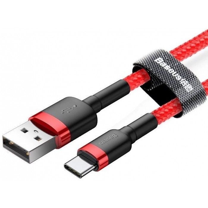 Cabo Usb Cafule For Type-C 2A 1M (Vermelho)