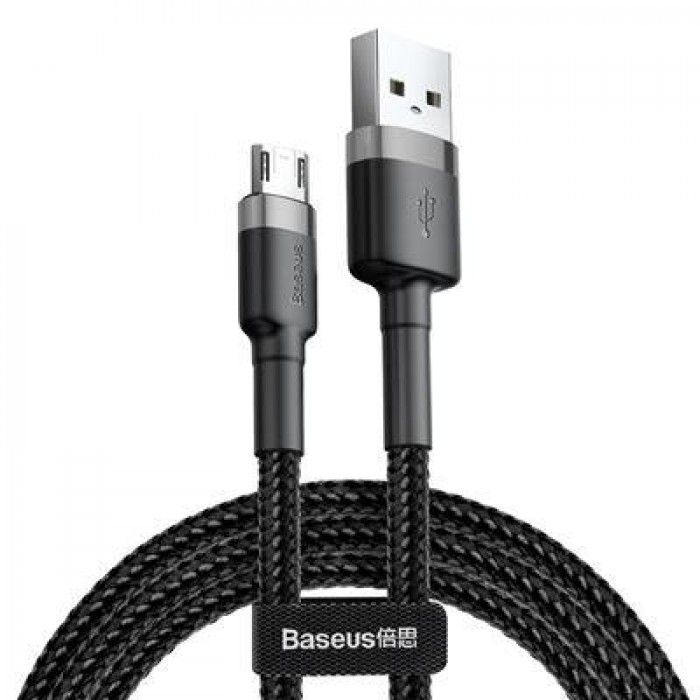 Cabo Usb Cafule For Micro 2.4A 0.5M Gray+Black