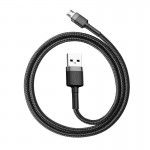 Cabo Usb Cafule For Micro 2.4A 0.5M Gray+Black