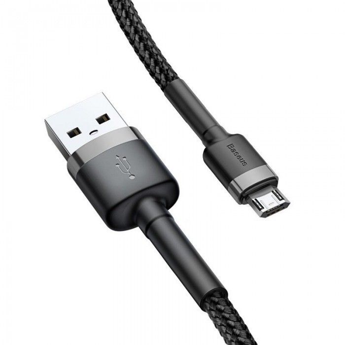 Cabo Usb Cafule For Micro 2.4A 0.5M Gray+Black