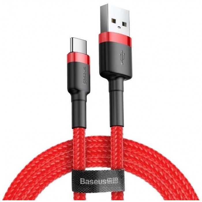 Cabo Usb Cafule For Type-C 2A 3m (Vermelho)