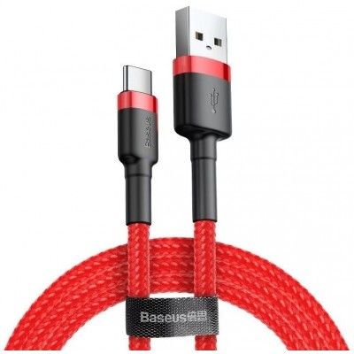 Cabo Usb Cafule For Type-C 2A 3m (Vermelho)