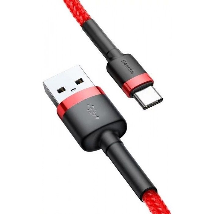 Cabo Usb Cafule For Type-C 2A 3m (Vermelho)