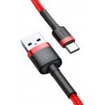 Cabo Usb Cafule For Type-C 2A 3m (Vermelho)