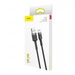 Cabo Usb Cafule For Micro 2A 3M Gray+Black