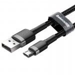 Cabo Usb Cafule For Micro 2A 3M Gray+Black