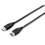 Cabo USB 3.0 Extension A->A M/F 3m - Preto