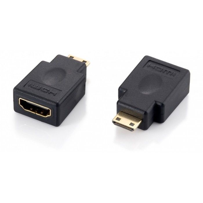 Adaptador miniHDMI > HDMI Macho/Femea Preto