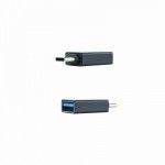 Adaptador USB-C/M a USB 3.1/H. ALUMINIO Preto
