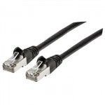 Cabo Rede Cat.6A S/FTP Patch Preto - 0.25MT