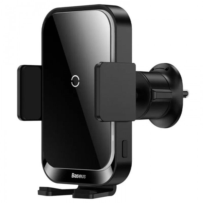 Suporte Telemvel Carro Halo c/ Carregador Wireless 15W Preto