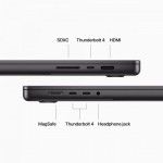 MacBook Pro 16 M3 Max 16c CPU/40c GPU 1TB Preto sideral