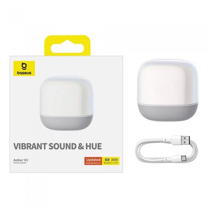 Coluna Porttil Aequr V2 Wireless Branca