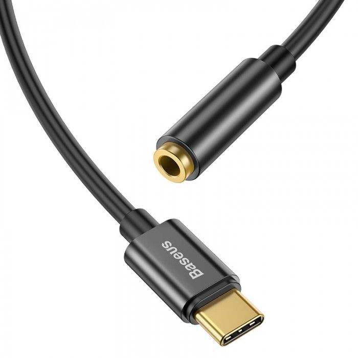 Adaptador L54 Usb-C Para Jack 3.5Mm Preto