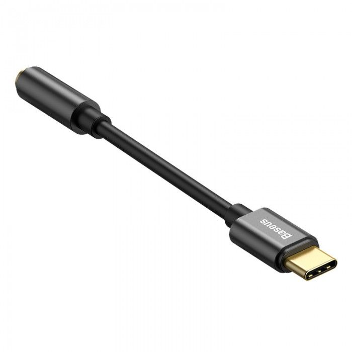 Adaptador L54 Usb-C Para Jack 3.5Mm Preto