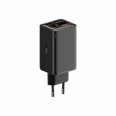 Carregador Gan6 Pro Dual Usb-A/Usb-C 65W Fast Charger Pd 3.0 Preto