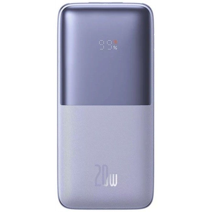 PowerBank Carregamento Rpido Bipow Pro Display Digital 10000mah 20W Roxo