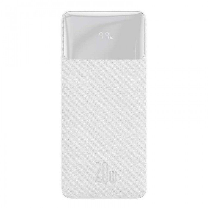 PowerBank Carregamento Rpido Bipow Display Digital 10000mah 20W Branco Overseas Edition