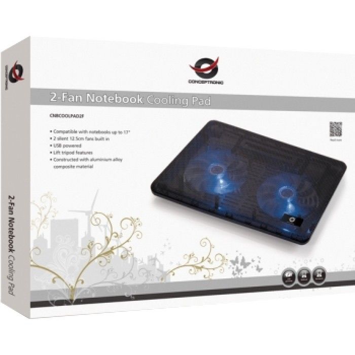 2-Fan Notebook Cooling Pad