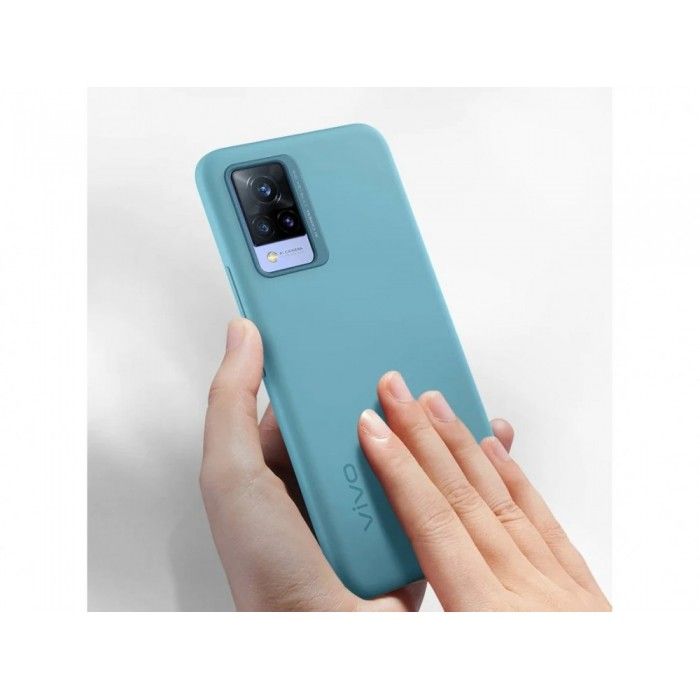 Capa V21 Silicone Light Blue