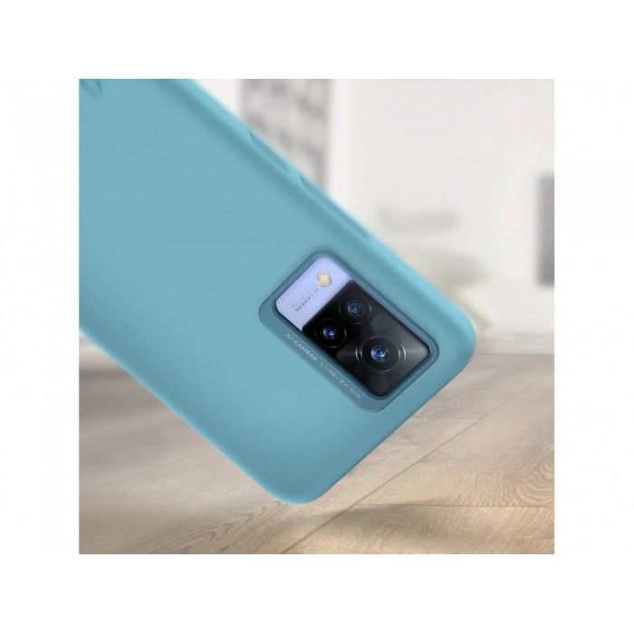 Capa V21 Silicone Light Blue