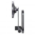Suporte para Carro Baseus T-Space Series Folding Metal Magnetic Phone Holder Prateado