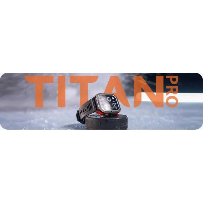 Smartwatch Maxcom FW67 Titan Pro Grafite/Laranja