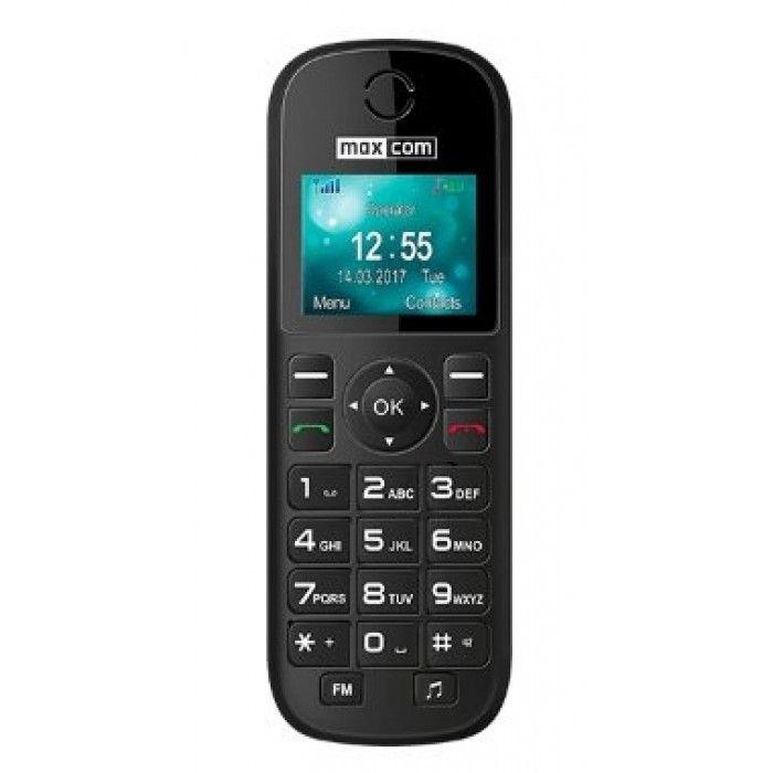 Telefone MaxCom s/Fios MM35D Preto