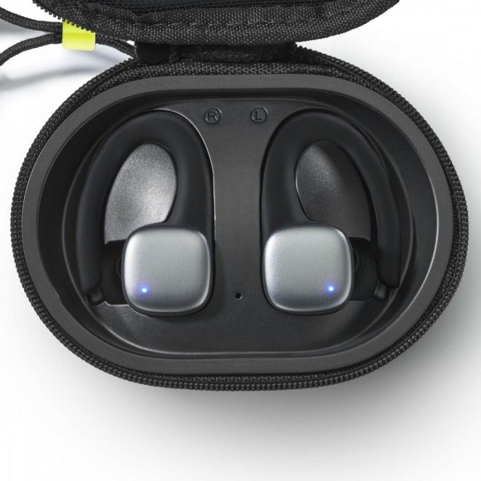 Auriculares True Wireless Bluetooth, Spirit Athletics, Ear Hook, Preto