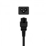 Cabo Alimento 3-Pin Socket 2.5M Preto