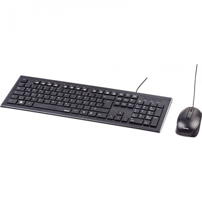 Kit Teclado e Rato HAMA c/ fios Cortino