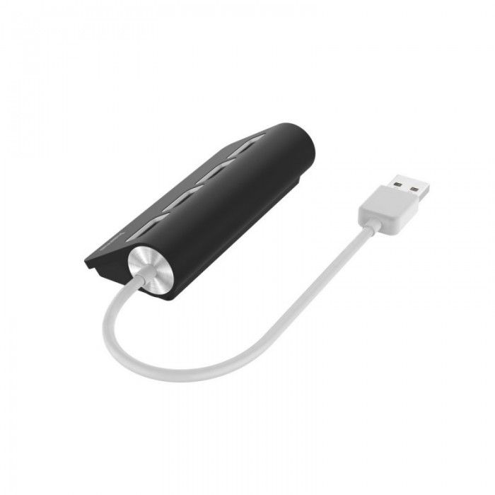 Hub 4 Portas USB 2.0 480 Mbit/S Preto